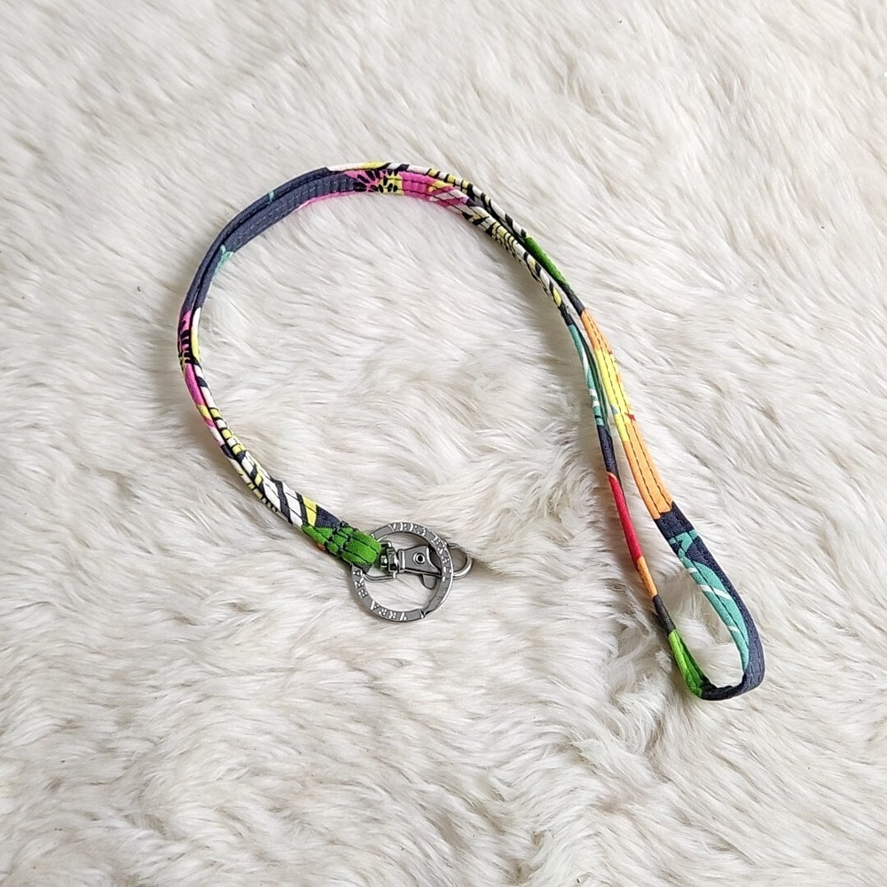 Vera Bradley Breakaway‎ Lanyard W Keyring Blue Floral